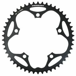 Plateau Route 5 Branches 50 Dents D.130 Extérieur Dural Noir Stronglight Type Shimano