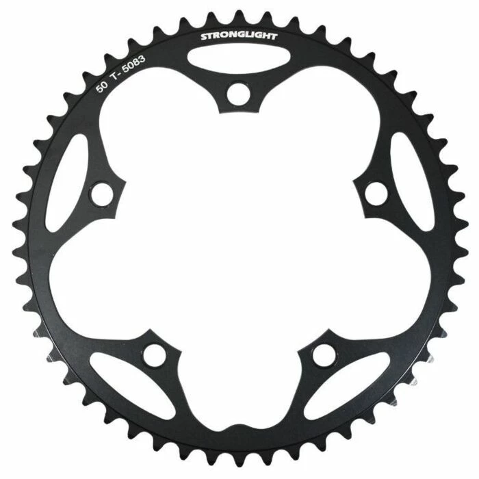 Plateau Route 5 Branches 50 Dents D.130 Extérieur Dural Noir Stronglight Type Shimano 3 Plateau Route 5 Branches 50 Dents D.130 Extérieur Dural Noir Stronglight Type Shimano